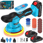 GlimHirVox cordless buffer polisher kit assembly enables quick, ready-to-use mobile detailing