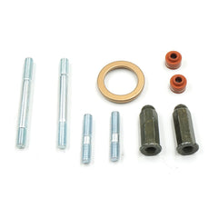 Glixal exhaust nut with studs for secure exhaust connections.