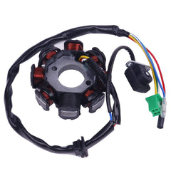 Glixal GY6 stator pick-up trigger wiring close-up