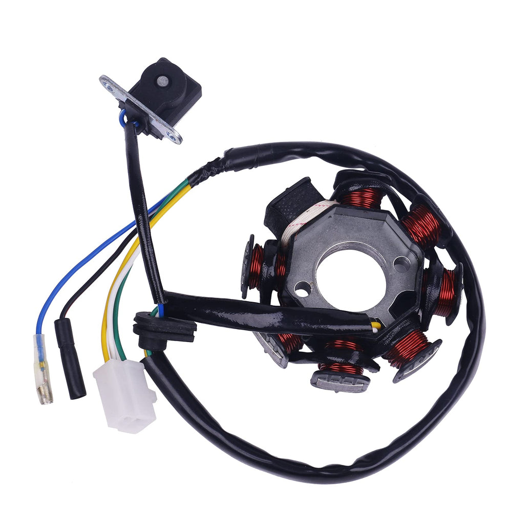Glixal stator bolt holes measurements for precise mounting.