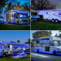 Gliztech 12V underglow blue strip for interior and exterior use