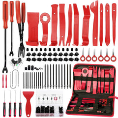 GLK 248pcs trim removal tool set with ergonomic blue handles for auto interiors.