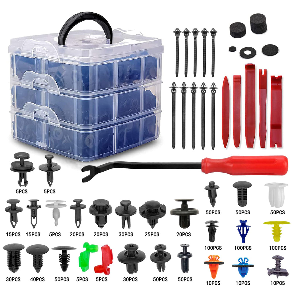 GLK 910Pcs car retainer clips kit for versatile auto repairs