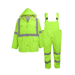 Global Glove FrogWear GLO-8000 jacket front view with high-visibility suit for safer outdoor work