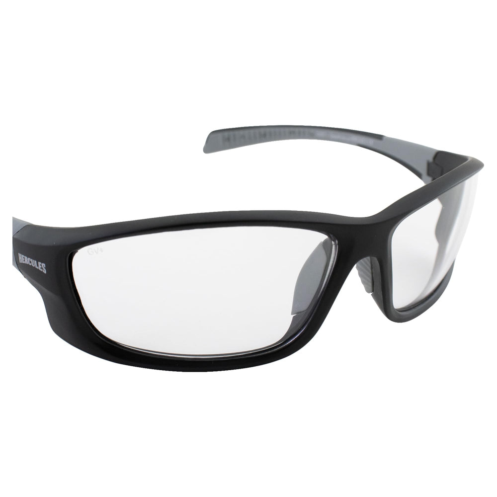 Global Vision Hercules-5 black frame protects during road riding and daily commutes.