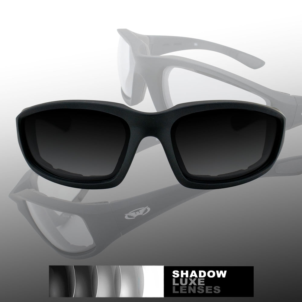 Global Vision Kickback black frame highlighting durable, stable construction