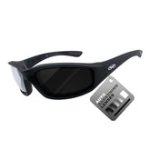 Global Vision Kickback sunglasses, front-angled view, enhanced outdoor visibility