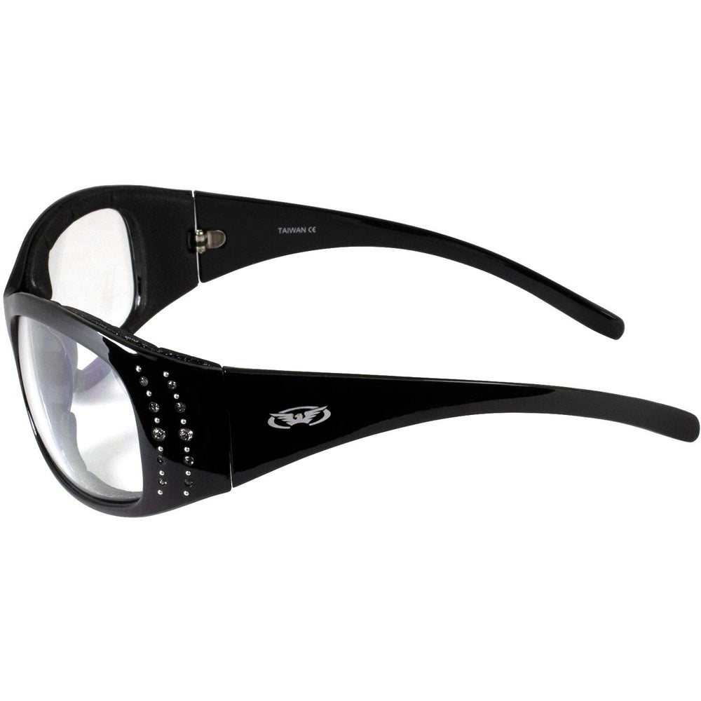 Global Vision Marilyn 2 Plus EVA foam padding aiding wind protection during rides.