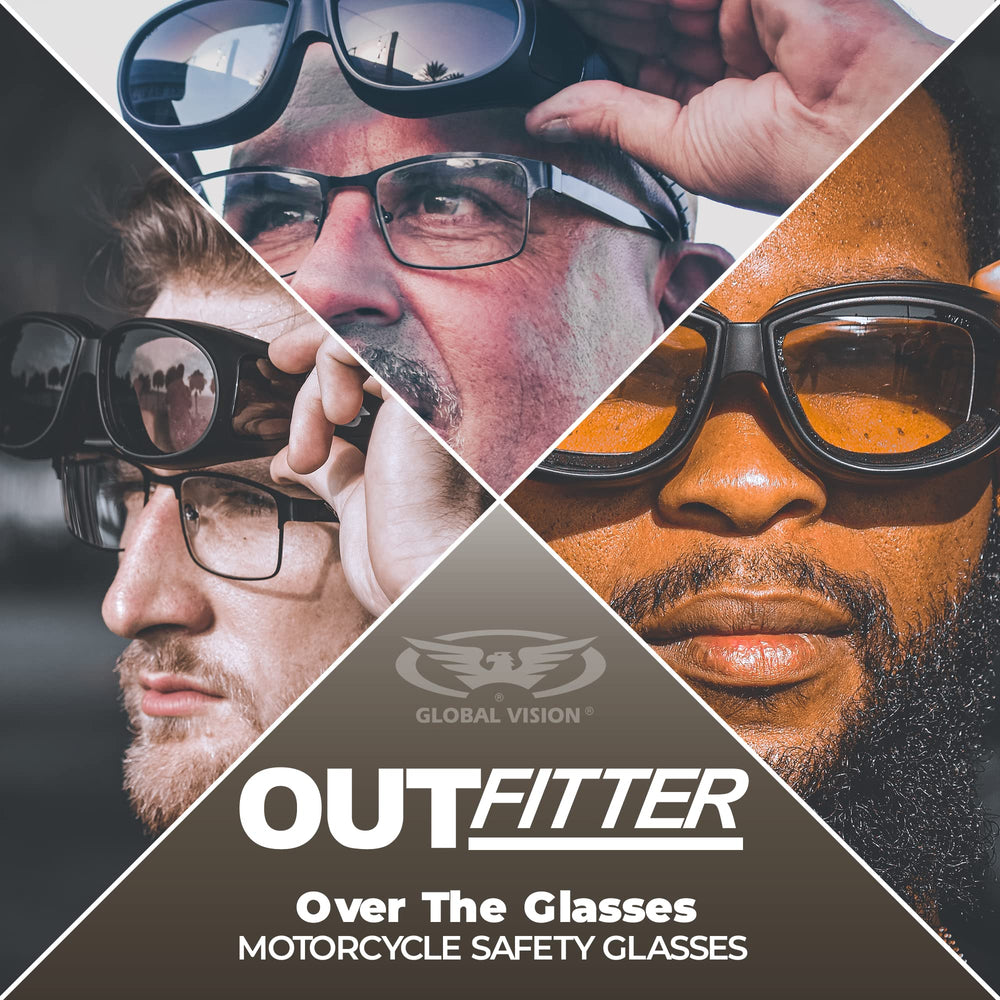 Global Vision Outfitter soft foam padding creates a seal that blocks wind and dust.