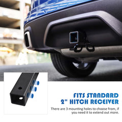 Three-hole length adjustment on Globled hitch step