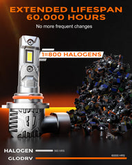 GloDrv fog-light upgrade kit for consistent night-time visibility.