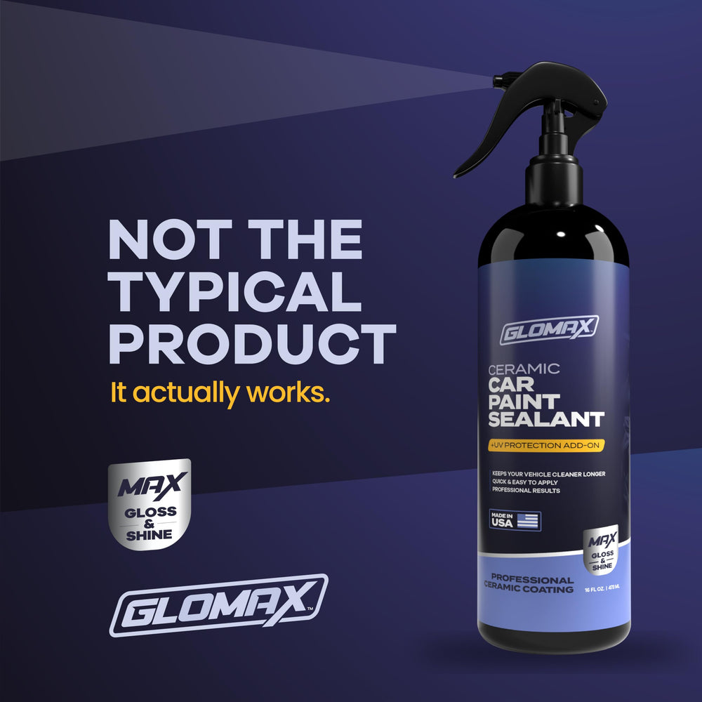 GLOMAX hydrophobic slick finish creates water beading and easier cleaning.