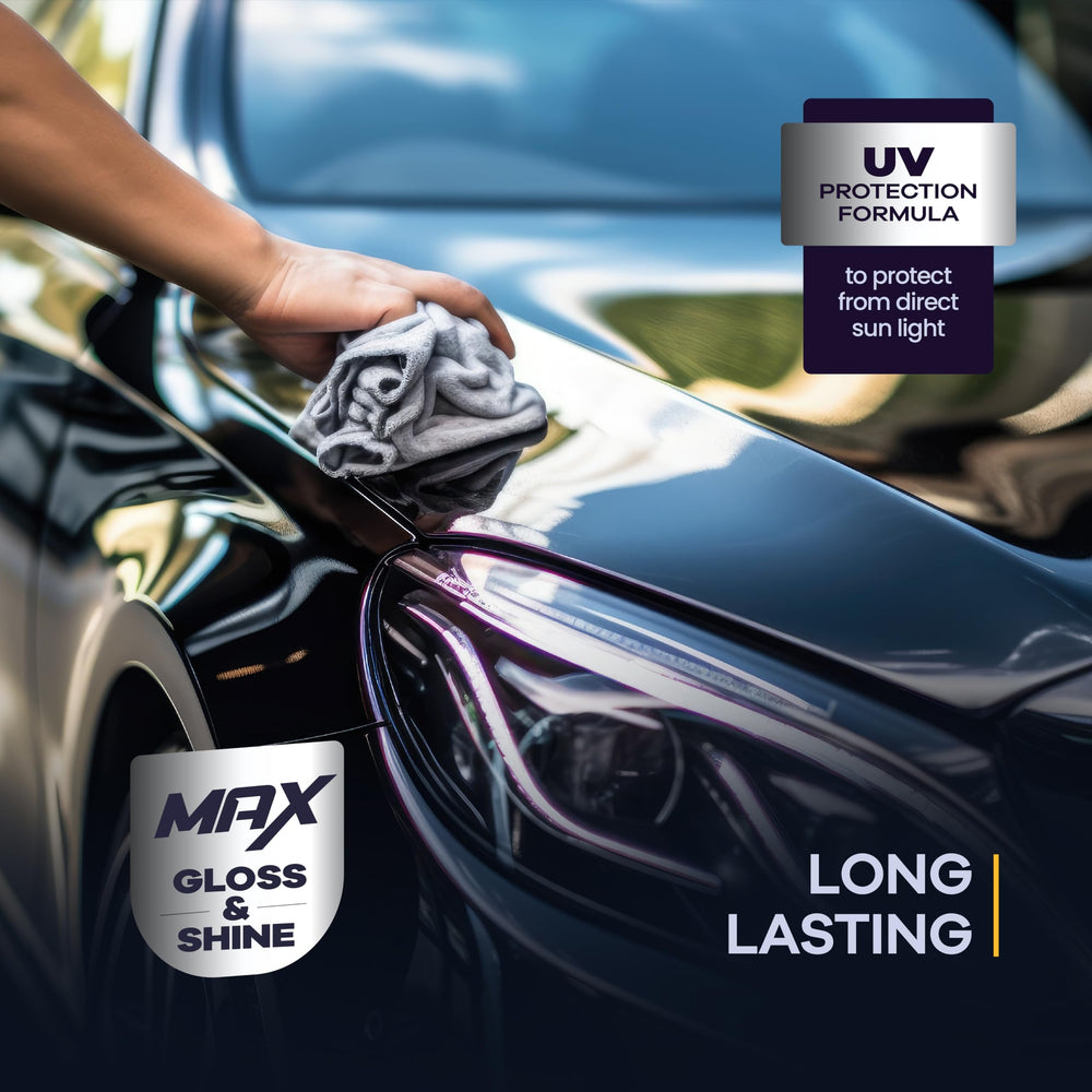 GLOMAX spray action demonstrates quick, wide coverage for fast results.