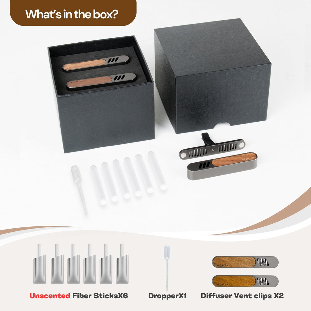 Elegant gift box makes Glosiory diffuser a thoughtful present.