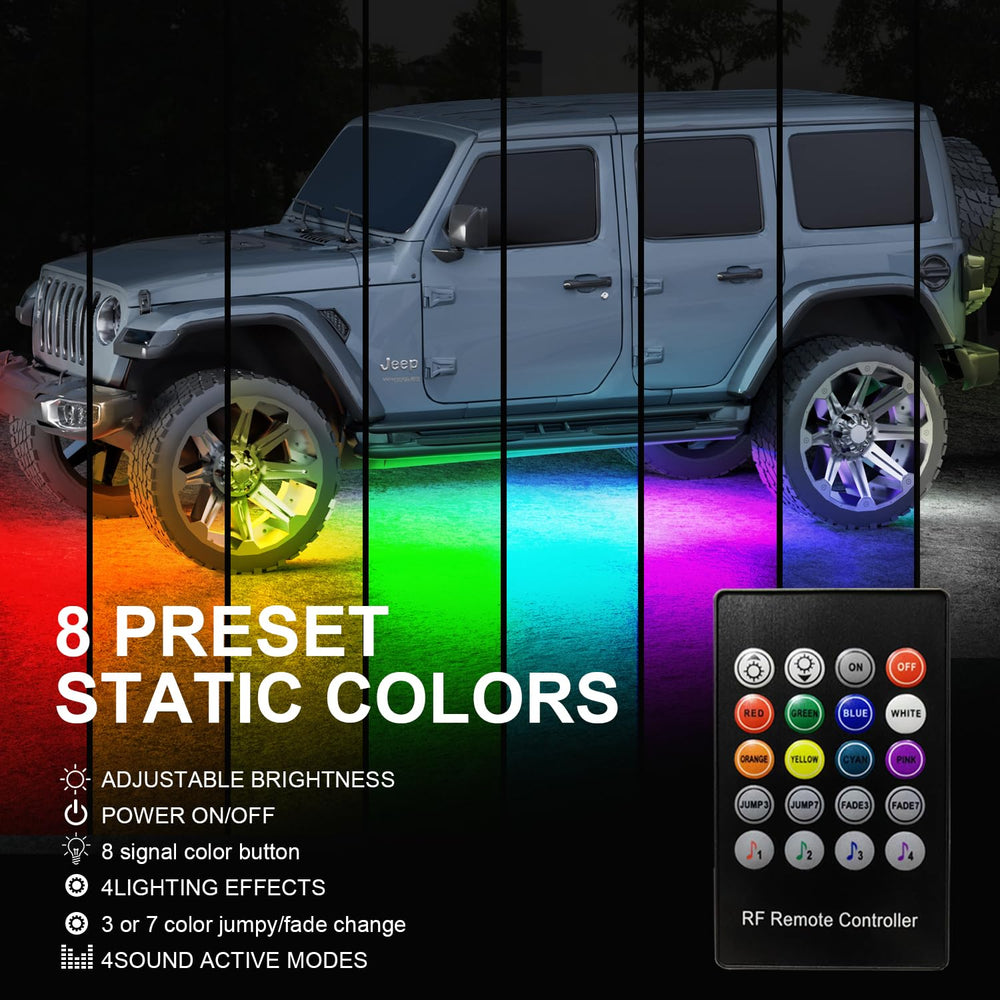 Glowlendra smart app control to customize colors and lighting modes.