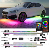 Glowlendra underglow lights 6pcs strip for vibrant vehicle color options