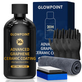 GLOWPOINT graphene coating bottle showing DIY protection and gloss