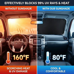 GLSBRCAO 2021-2025 Ford Bronco custom-fit sun shade cover.