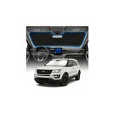 GLSBRCAO Explorer sun shade on windshield reduces glare and heat