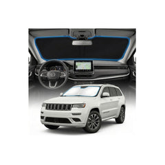 GLSBRCAO sun shade for Jeep Grand Cherokee covers windshield with a precise, custom fit that protects interior.