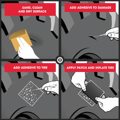Gluetread detailed instructions guide correct repair steps in the field.