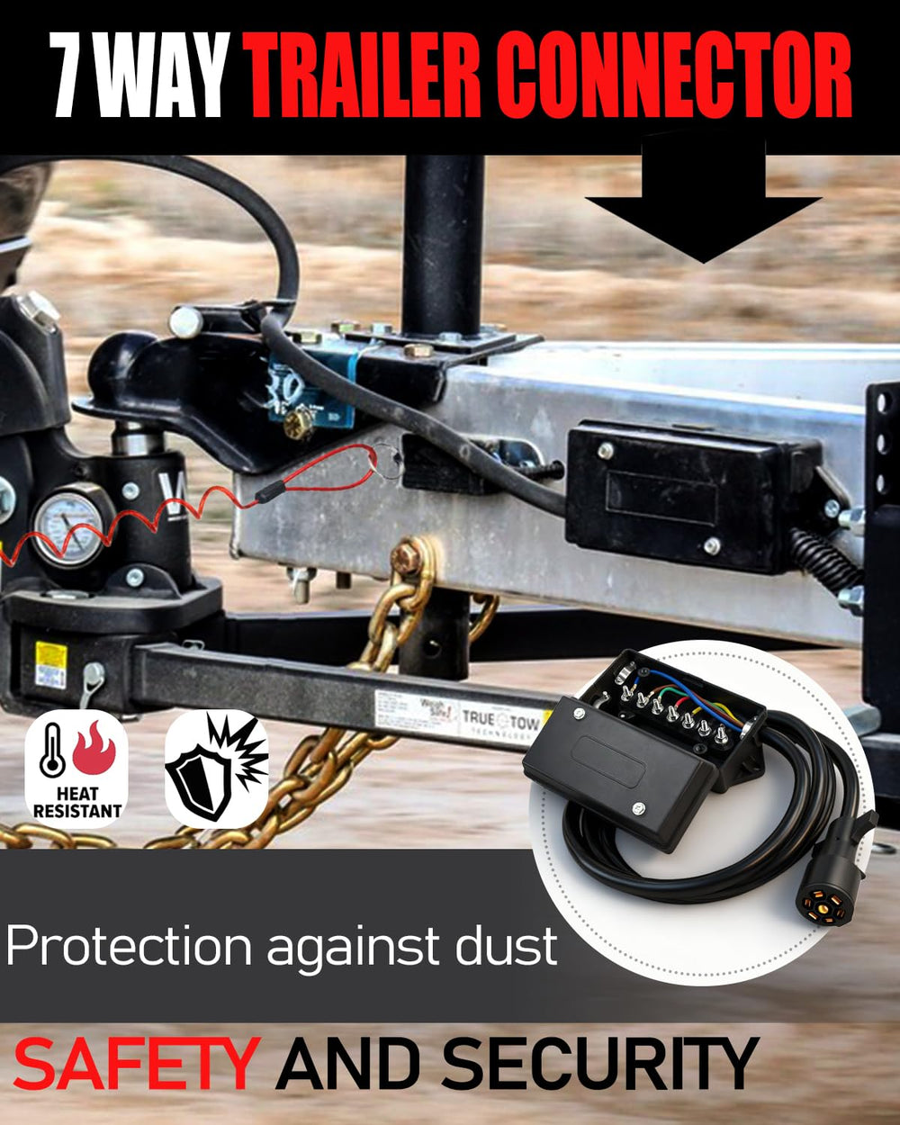 GLUWPA 8ft extension cord keeps wires organized during installation.