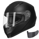 GLX GX11 front view in matte black for full-face protection.