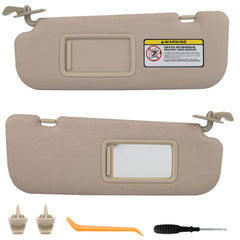 GlymXia Hyundai Elantra driver-side beige sun visor with sturdy hinge for reliable use