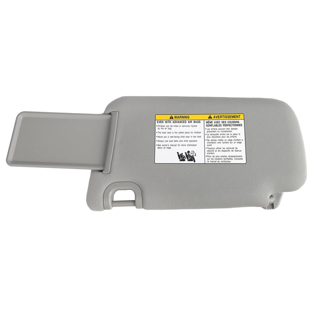 GlymXia sun visor with mirror and sliding cover for vanity-light-free Sentra models.
