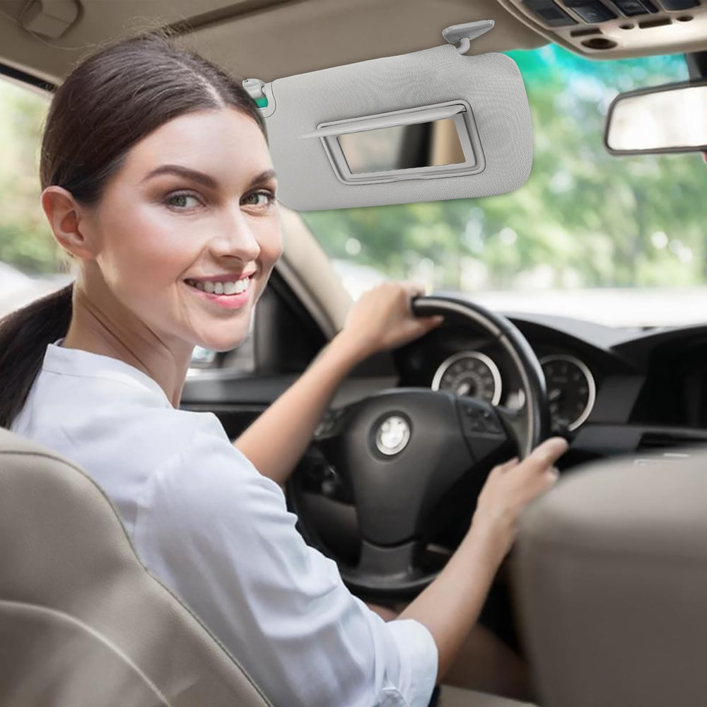 GlymXia sun visor with durable construction survives daily driving wear.