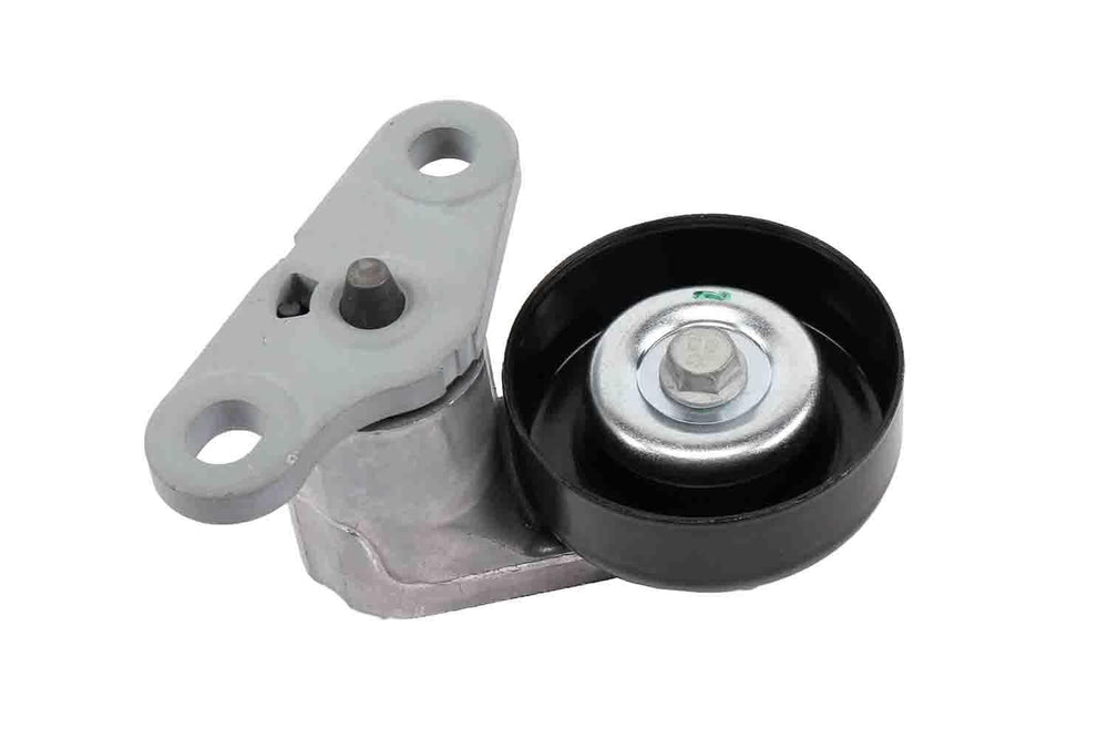 GM Genuine Parts 12580196 belt tensioner side view supports durable drive belt operation
