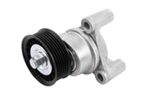 GM Genuine Parts 12609719 drive belt tensioner front view maintains proper belt tension for smooth operation.