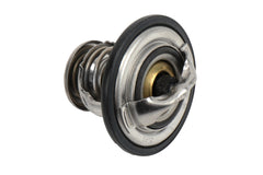 GM Genuine Parts thermostat kit closeup showing gasket for reliable engine cooling system replacement.