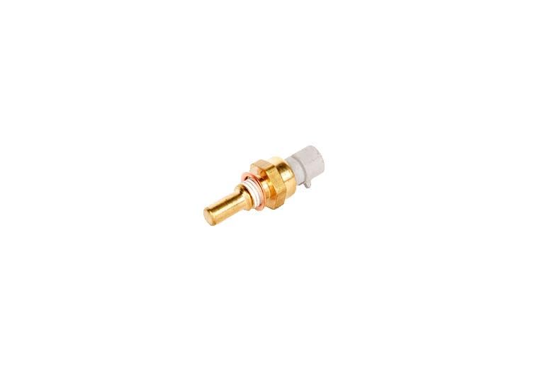 GM Genuine Parts 213-4232 engine coolant temperature sensor side profile assists ECM in fuel-air calibration and ignition timing.