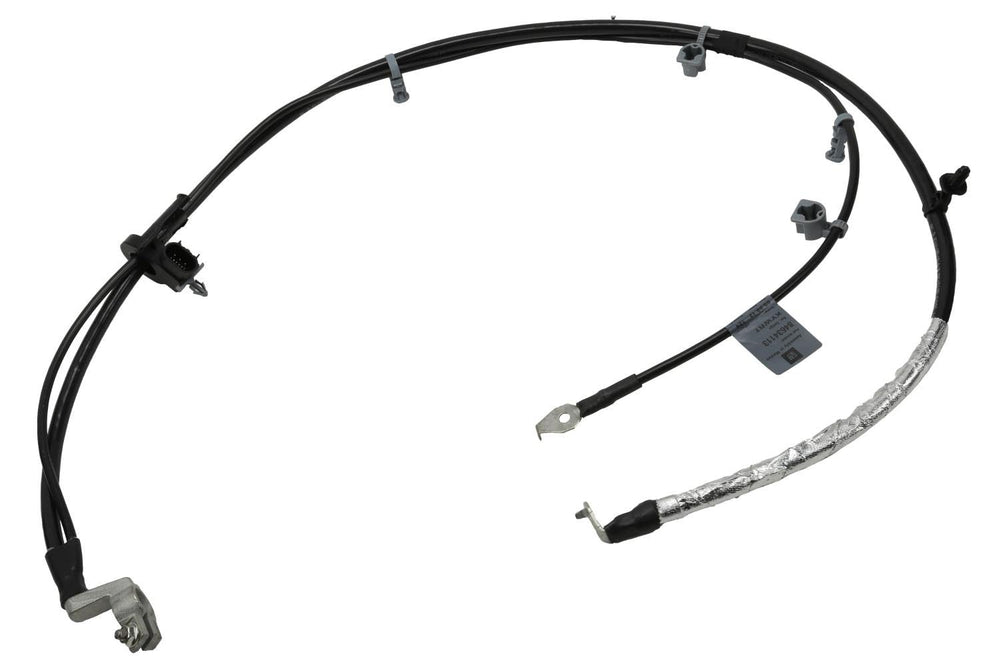 GM Genuine Parts 84634113 battery negative cable connects to the battery terminal for reliable power.