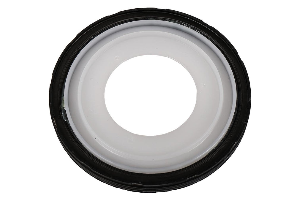 GM Genuine Parts 89060436 crankshaft rear main seal left view, helps prevent oil leaks