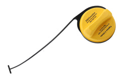 GM Genuine Parts GT295 fuel tank filler cap closeup showing seal and gasket for vapor control
