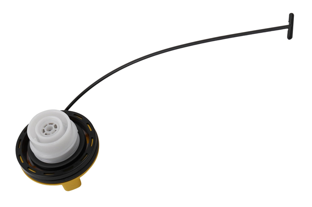 GM Genuine Parts GT347 fuel cap with gasket blocks water and dirt intrusion.