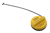 GM Genuine Parts GT347 fuel tank filler cap front view showing a tight seal for vapor control.