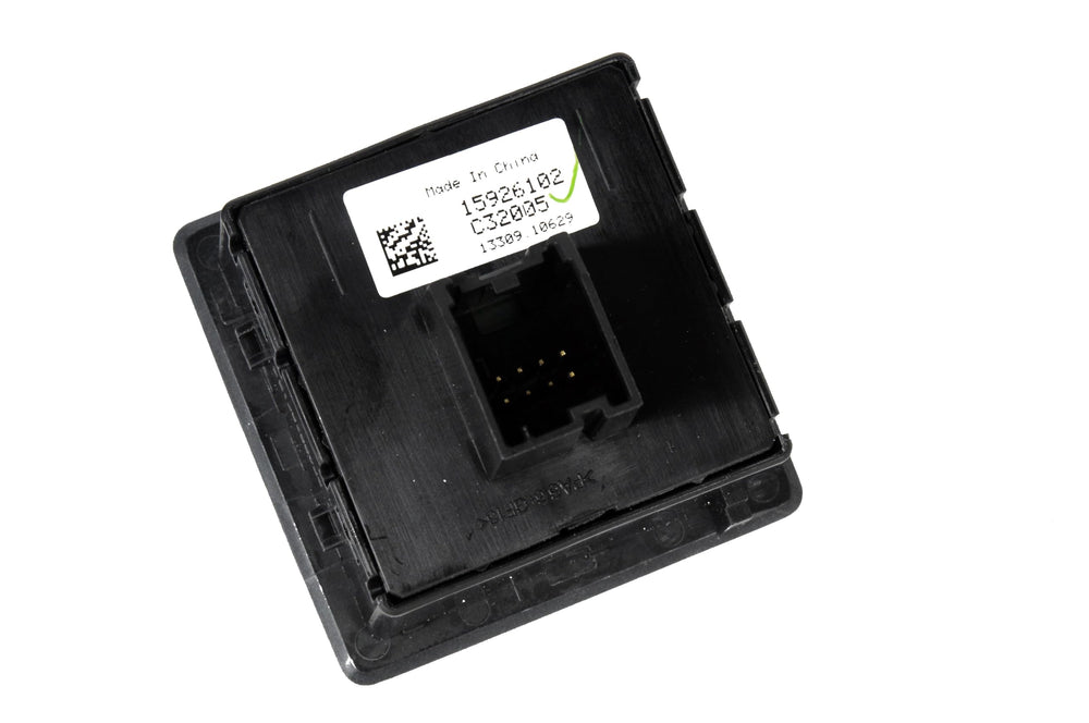 GM Genuine Parts 15926102 switch assembly on display highlighting reliable trailer braking performance.