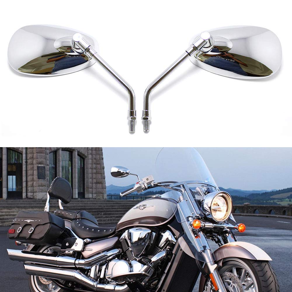 GMI chrome motorcycle mirror street ride upgrade for daily commute