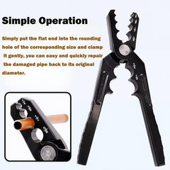 GMKD Manual tubing-rounding tool with secure handle for control.