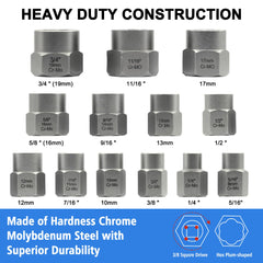 GMTOOLS easy-out bolt extractor with 3-8in drive grips stubborn bolts.