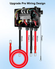 GMURA 500A solenoid relay close-up, robust under heavy load.