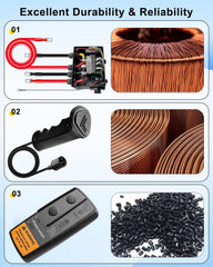 GMURA winch remote control showing long-range use up to 150 feet.