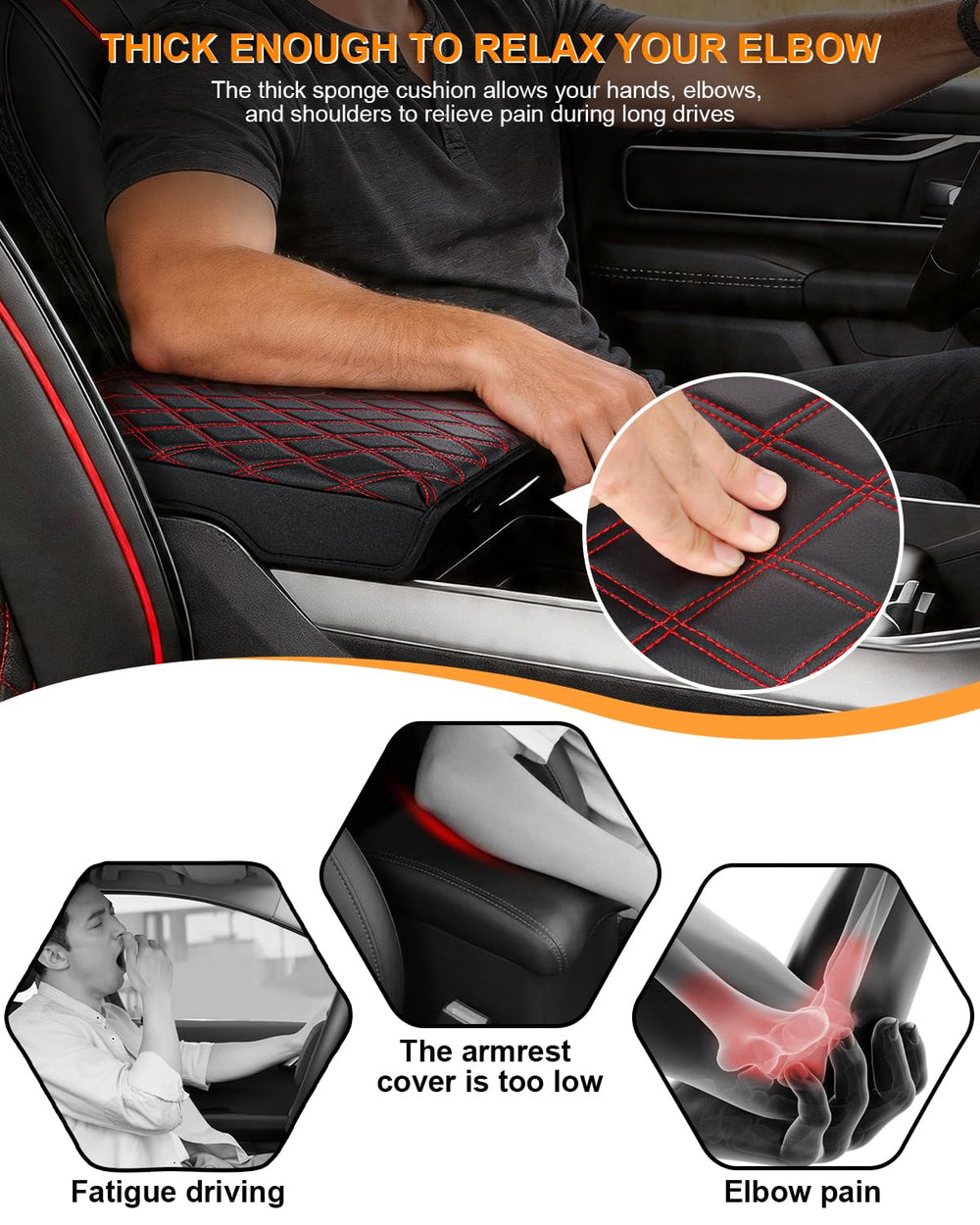 GNATIN extra-thick elastic back straps secure a slip-free fit
