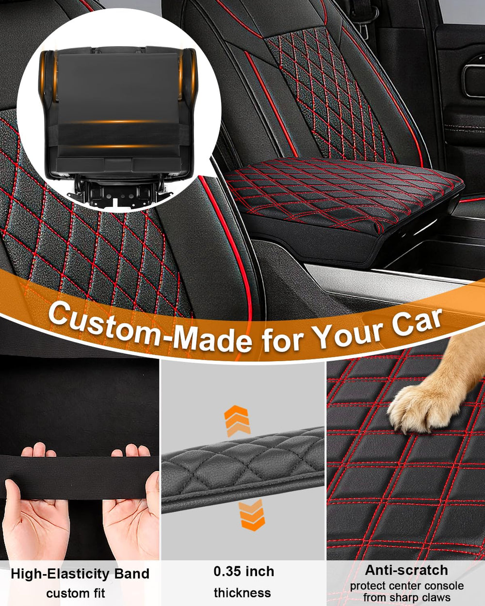 GNATIN full-wrap scratch-proof protection for Ram console storage area