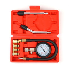Gnhydxfe compression tester kit with dial readout enables quick cylinder pressure checks.