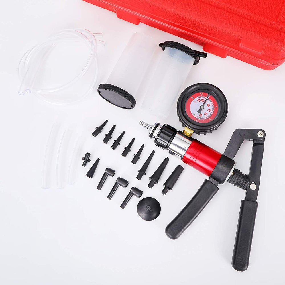 Gnhydxfe reservoir bottles capture old fluid securely during bleeding sessions.