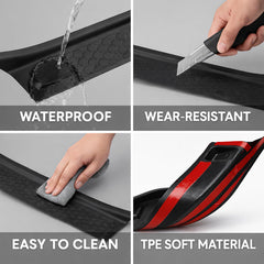 GNOWE door sill protector for Wrangler JL rear-right guards against scrapes in mud
